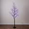 7ft. Pre-Lit Halloween Deluxe Black Twig Artificial Tree with 180 Orange & Purple LED Lights